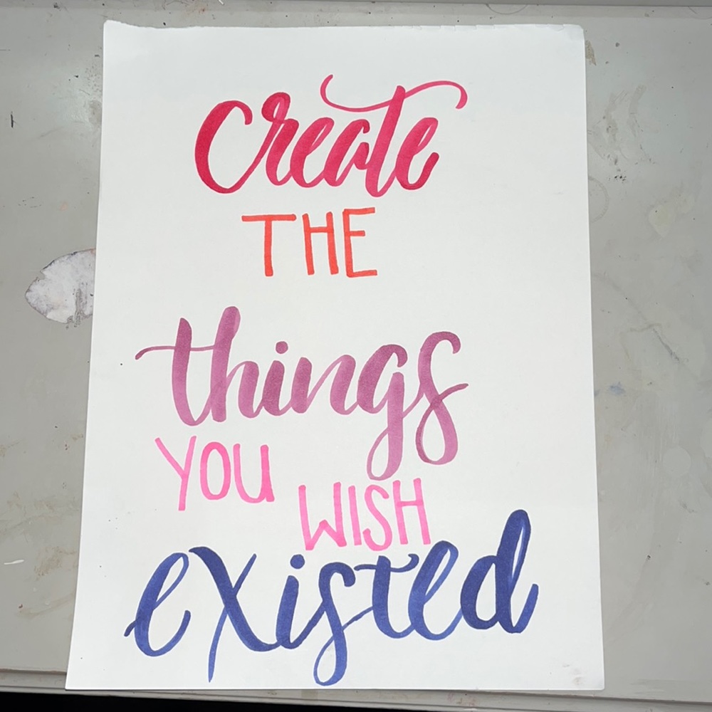 calligraphy (create the things you wish existed)